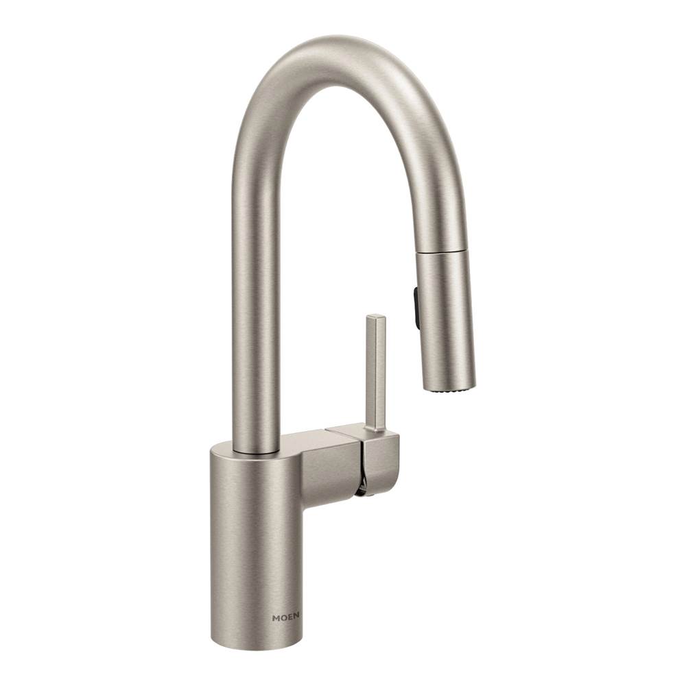 Moen Align One-Handle Pulldown Bar Faucet with Power Clean featuring Reflex, Spot Resist Stainless
