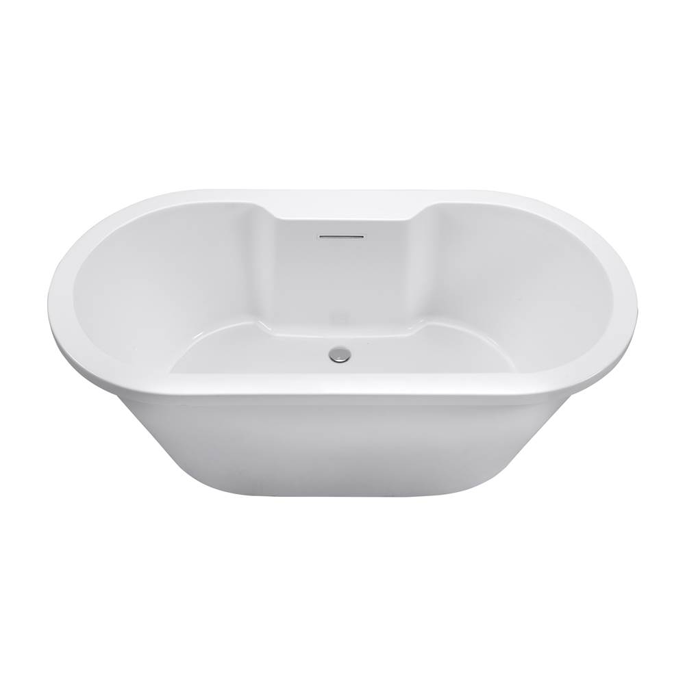 MTI Baths New Yorker 10 Acrylic Cxl Freestanding Faucet Deck Air Bath - White (71.75X35.5)
