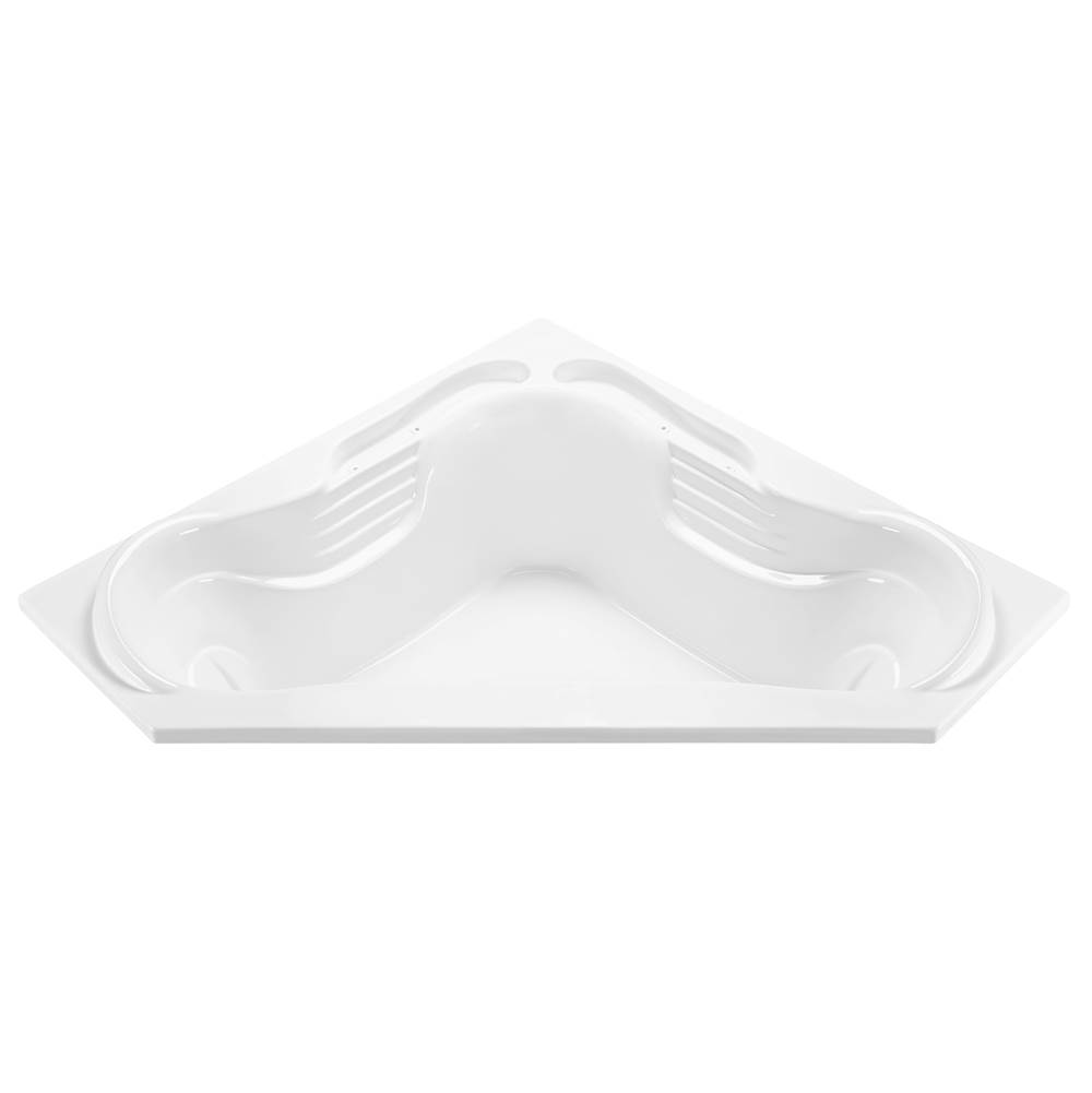 MTI Baths Cayman 7 Acrylic Cxl Drop In Corner Air Bath/Ultra Whirlpool- White (72X72)