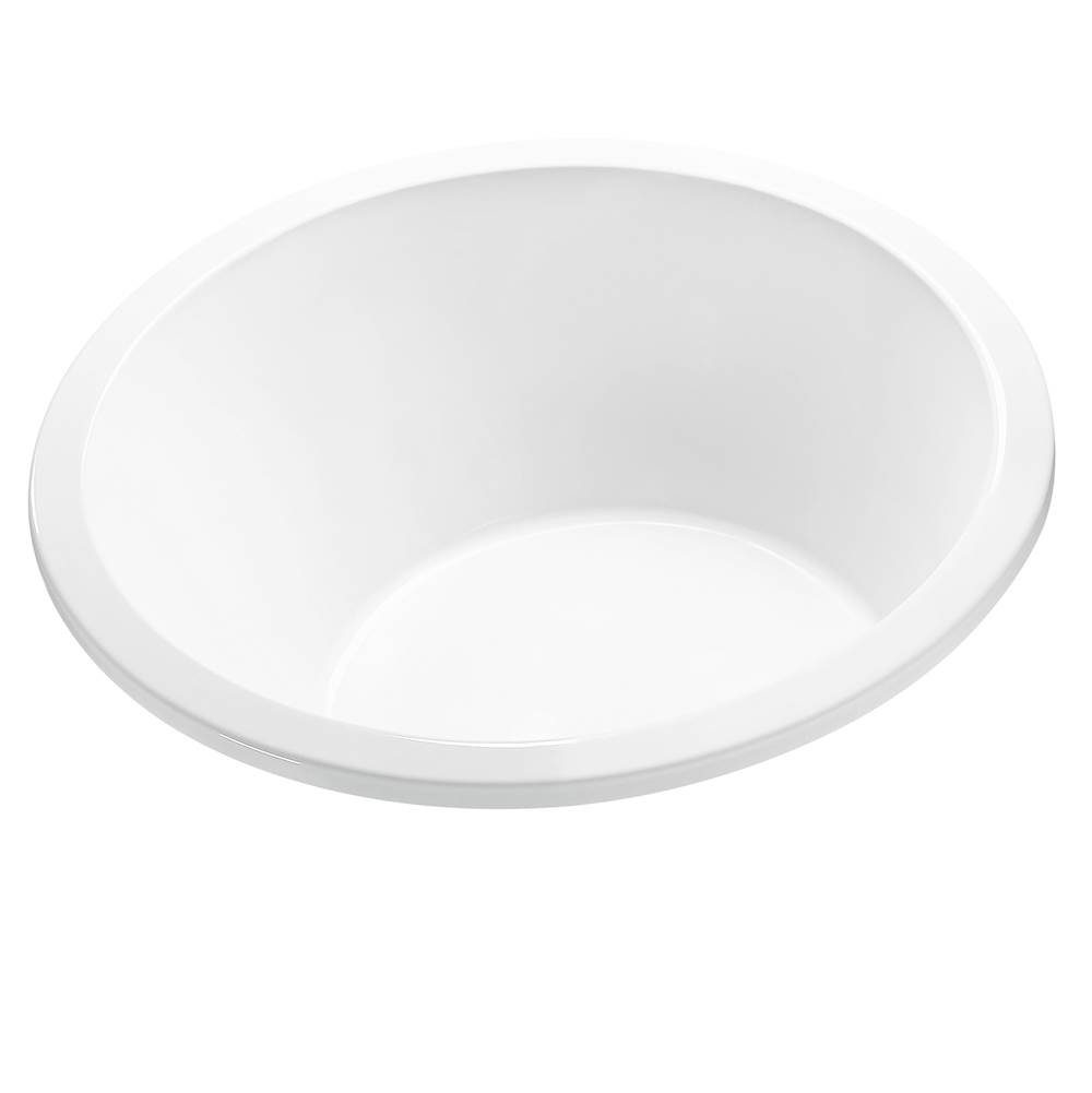 MTI Baths Jasmine 1 Acrylic Cxl Drop In Round Air Bath Elite/Microbubbles - White (65.5X65.5)