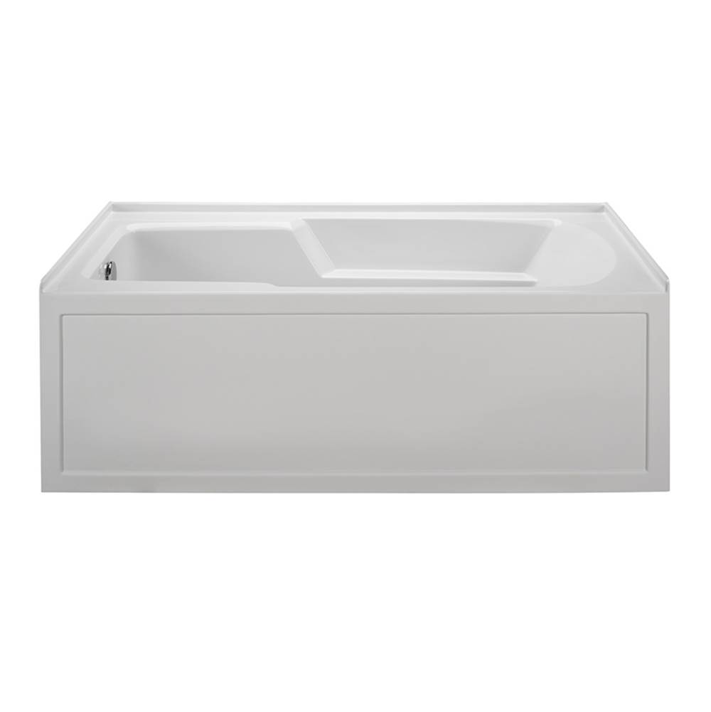 MTI Baths 60X30 BISCUIT LEFT HAND DRAIN INTEGRAL SKIRTED WHIRLPOOL W/ INTEGRAL TILE FLANGE-BAS