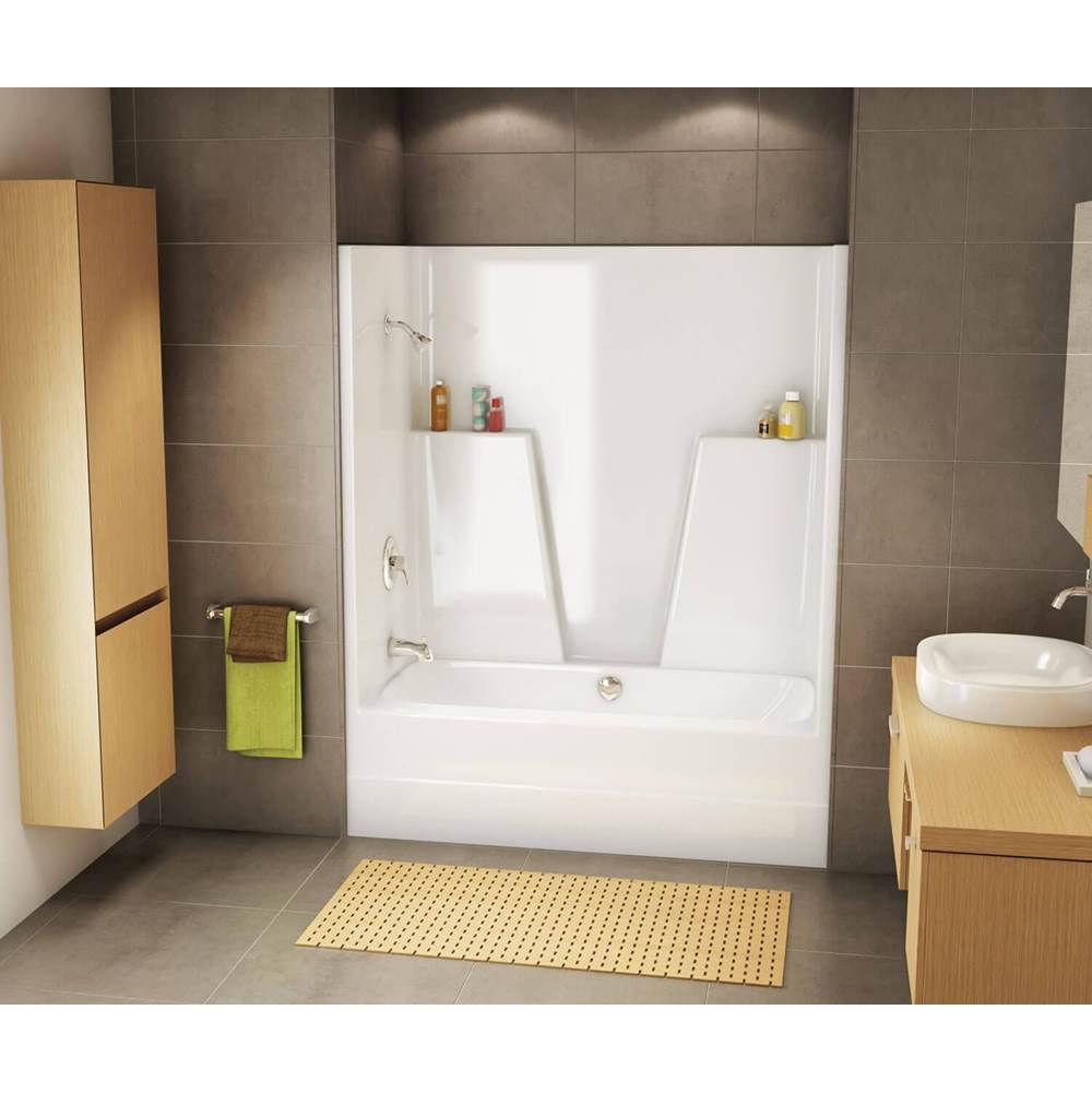 Maax BG6034C AcrylX Alcove Center Drain One-Piece Tub Shower in White