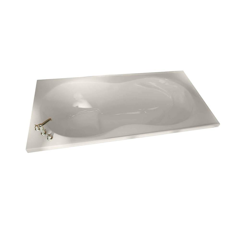 Maax Melodie 66 x 33 Acrylic Alcove Center Drain Hydromax Bathtub in Biscuit