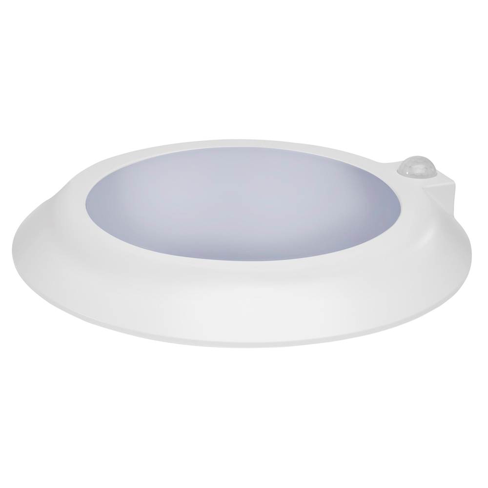 Nuvo 10 Inch; LED Disk Light; Fixture with Occupancy Sensor; White Finish; CCT Selectable