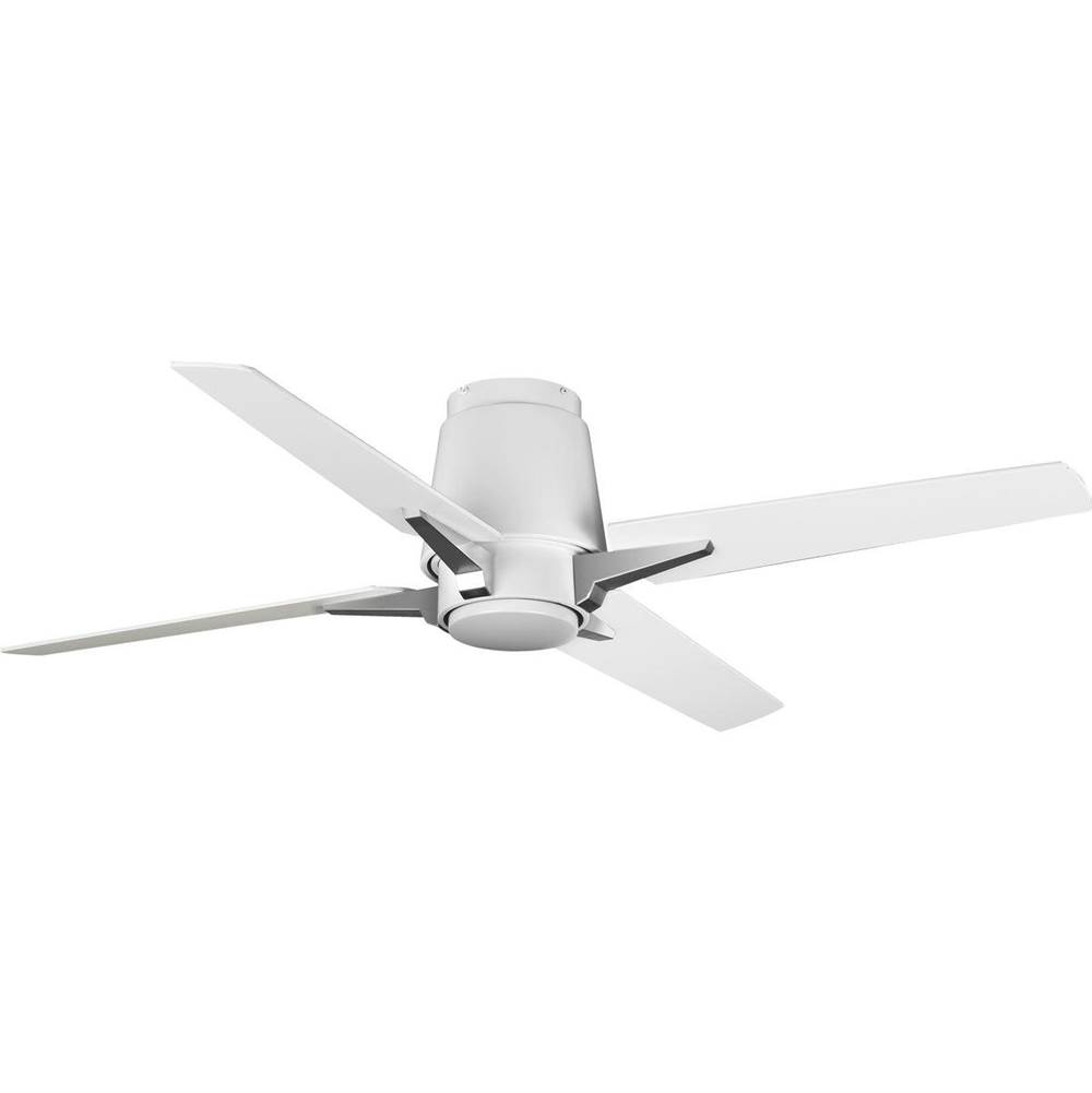 Progress Lighting Lindale Collection 52'' Four-Blade Satin White Ceiling Fan