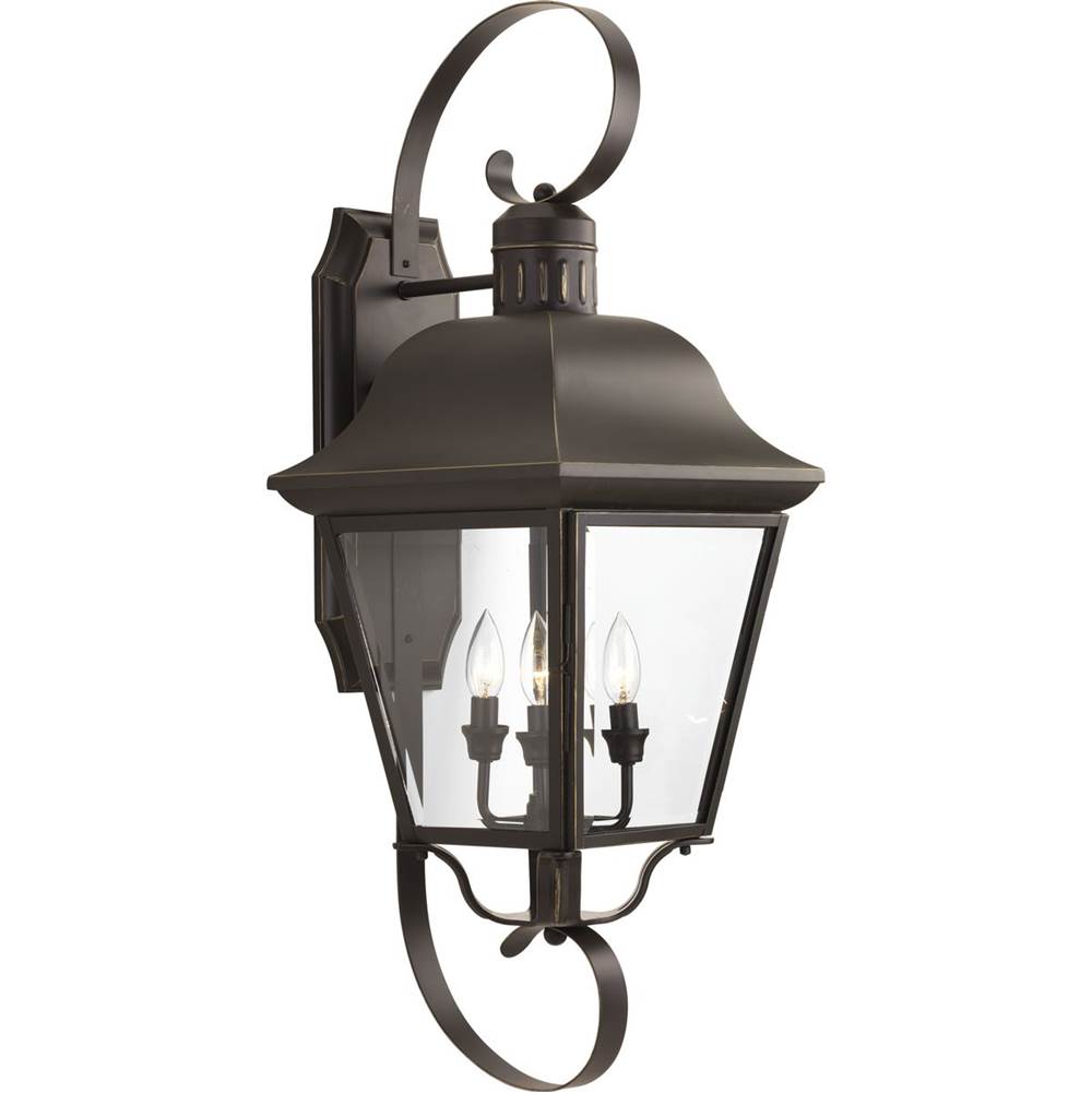 Progress Lighting Andover Collection Four-Light Extra-Large Wall Lantern