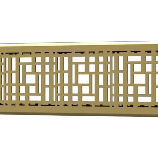 Quick Drain Drain Cover Deco 32In Polished Gold