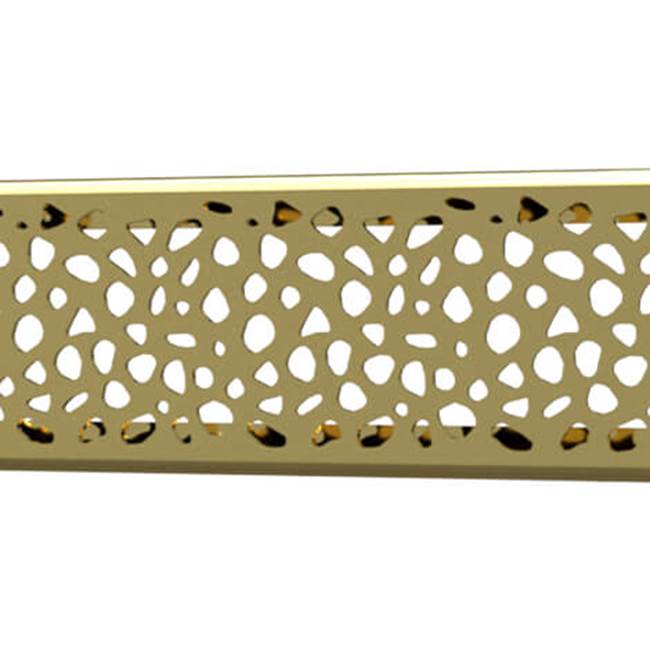 Quick Drain Drain Cover Stones 32In Polished Gold
