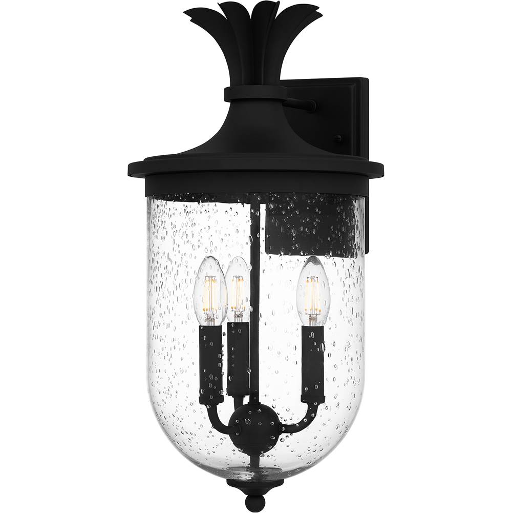 Quoizel Outdoor Wall 3 Lights Earth Black