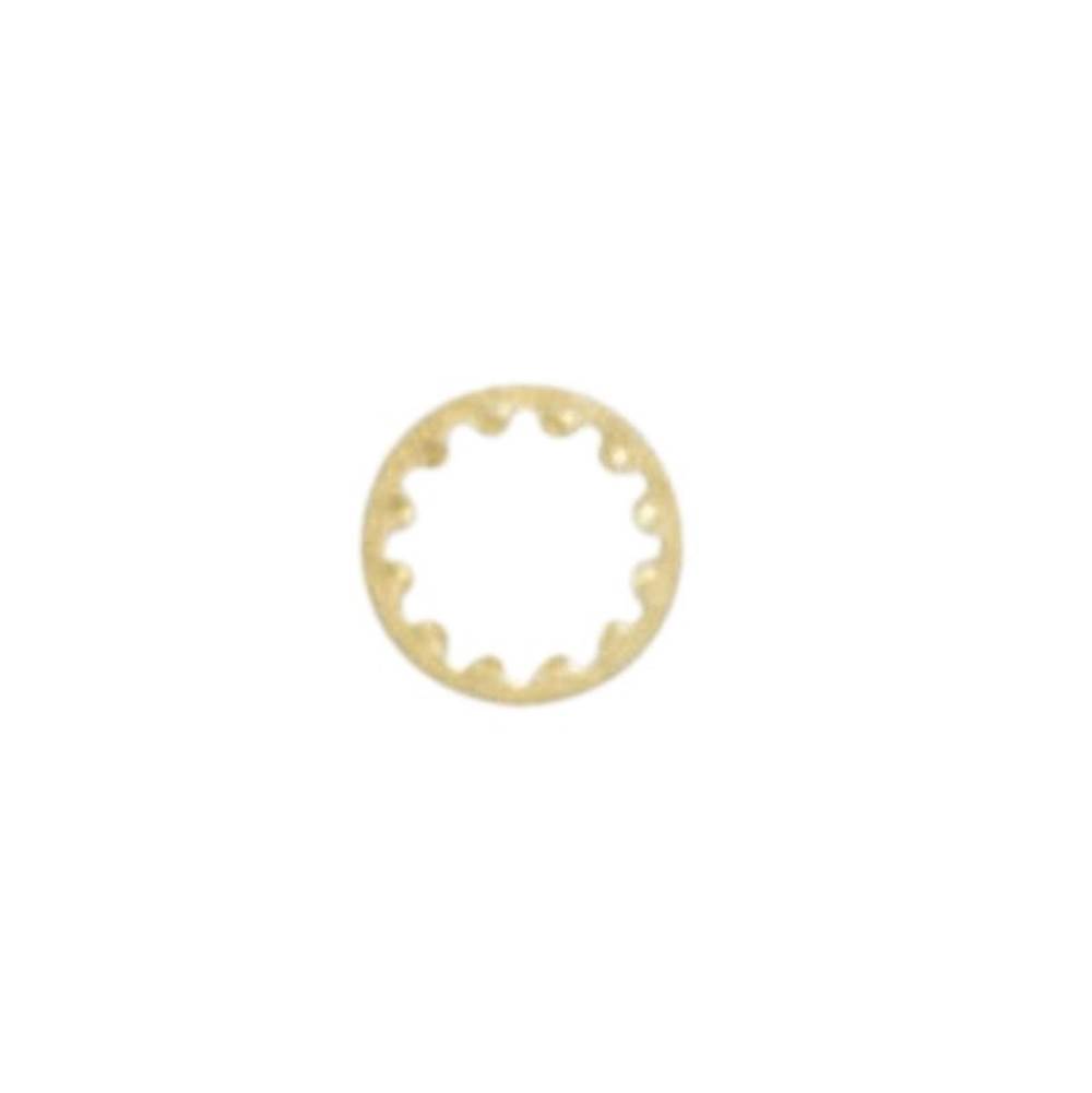 Satco 1/4 Ip Tooth washer Brass Plate