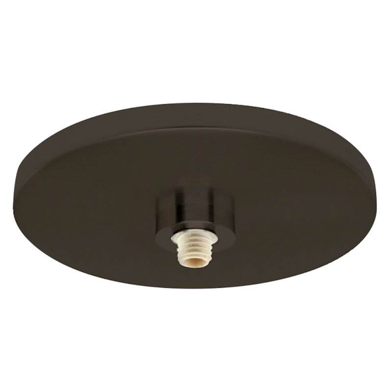 Stone Lighting Canopy, Low Voltage, 1 Light, Monopoint, 4'', Round, Polished Nickel, for Halogen