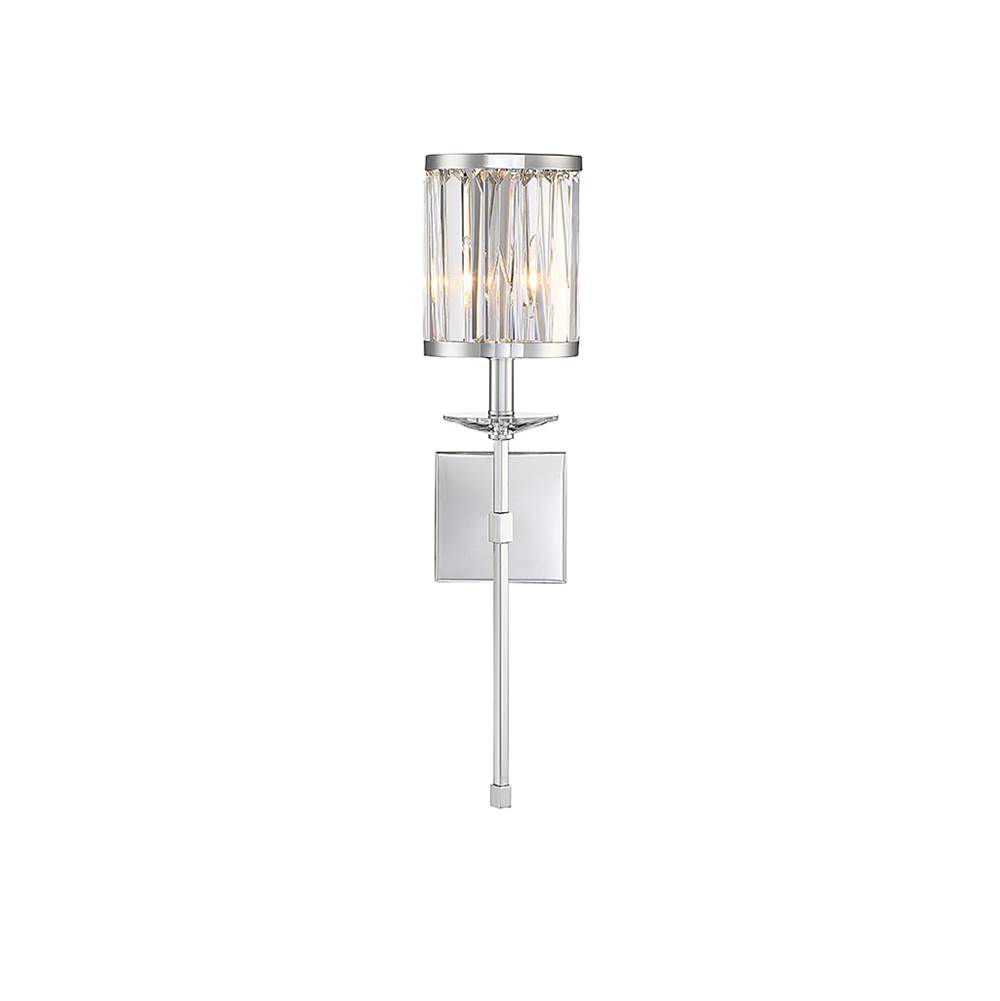 Savoy House Ashbourne 1-Light Wall Sconce in Polished Chrome