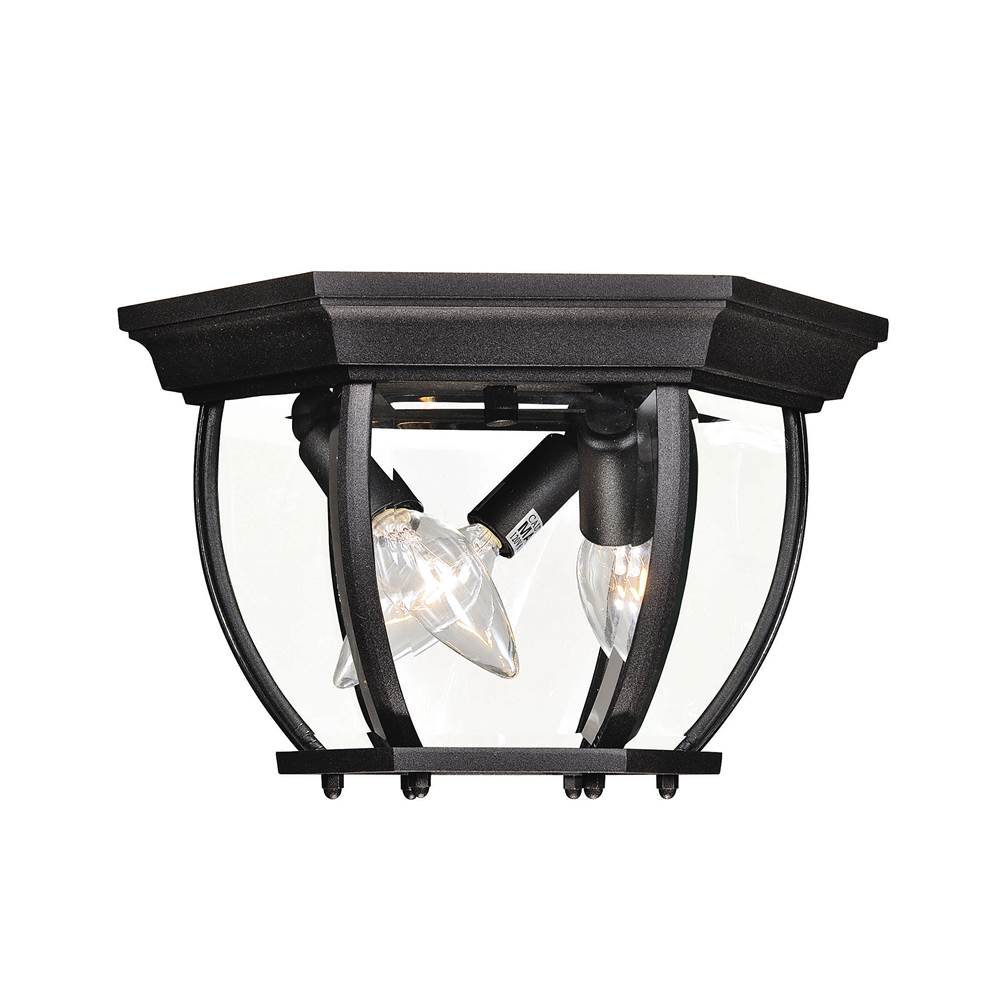 Savoy House 3-Light Outdoor Ceiling Light in Black