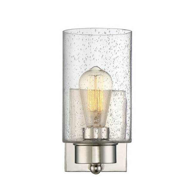 Savoy House 1-Light Wall Sconce in Polished Nickel