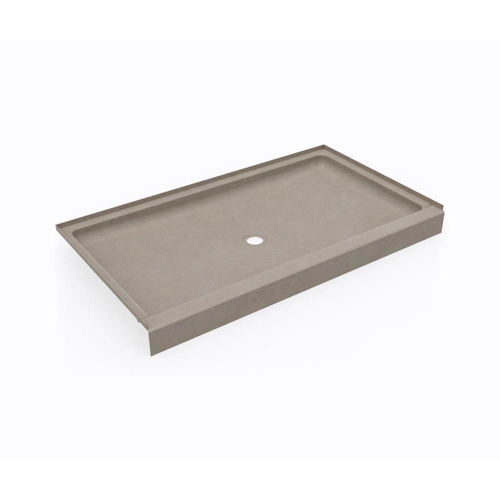Swan SS-3460 34 x 60 Swanstone® Alcove Shower Pan with Center Drain Limestone