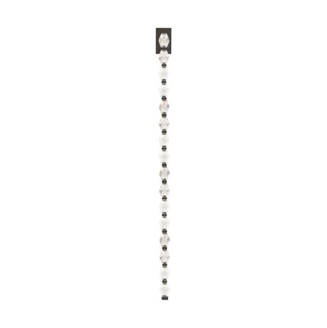 Visual Comfort Modern Collection Sean Lavin Collier 1-Light Dimmable Led Wall Sconce With Dark Bronze Finish And Crystal Shade