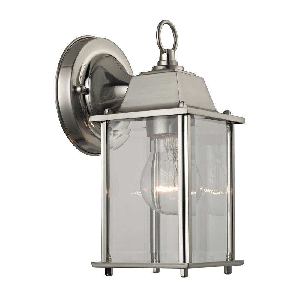 Thomas Lighting Cotswold 9'' High 1-Light Outdoor Sconce - Brushed Nickel