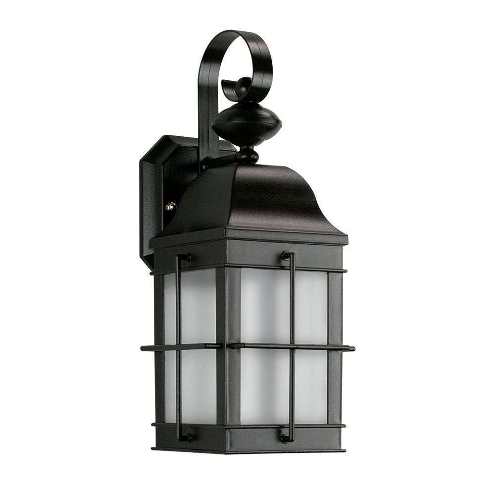 Thomas Lighting Essentials 1-Light Outdoor Wall Sconce in Black