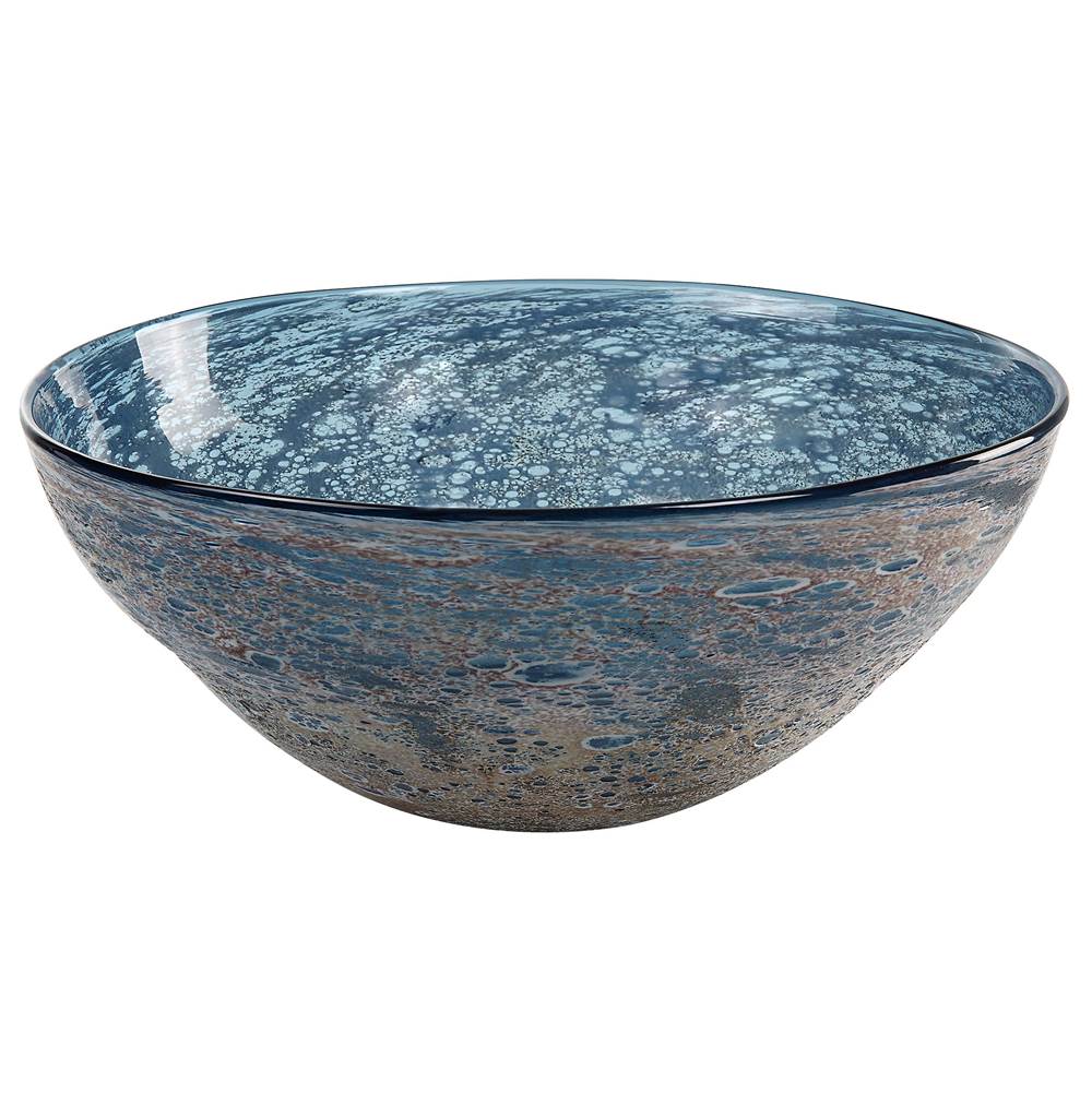 Uttermost Uttermost Genovesa Aqua Glass Bowl
