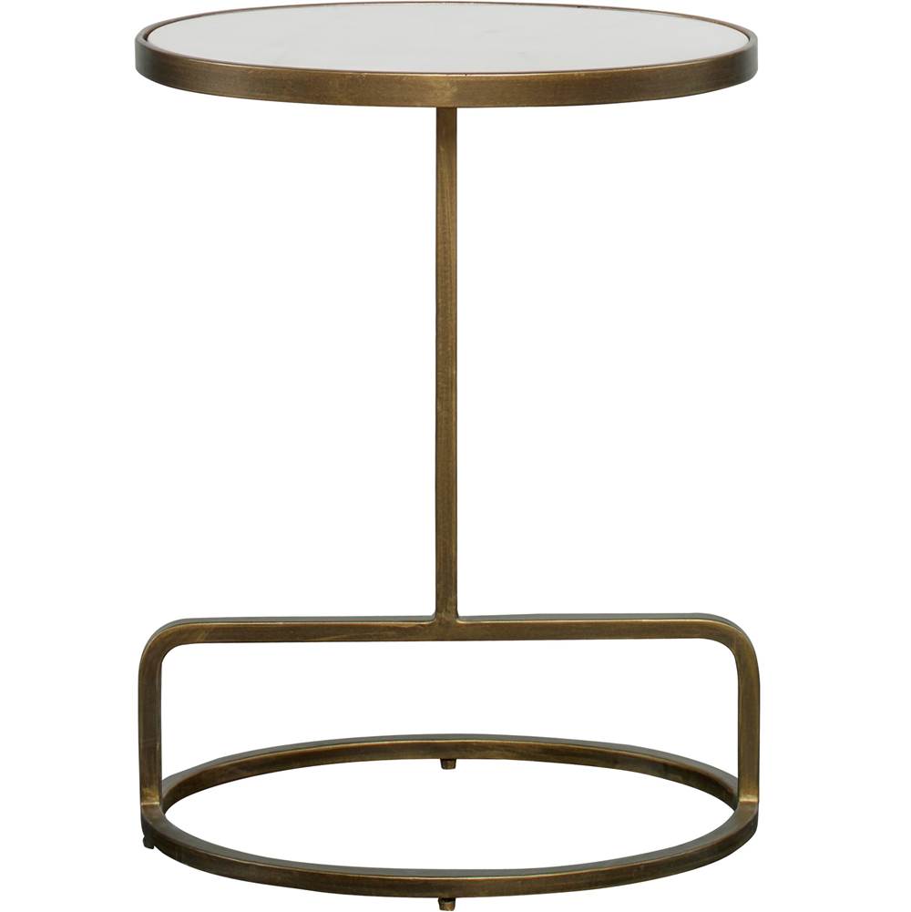Uttermost Uttermost Jessenia White Marble Accent Table