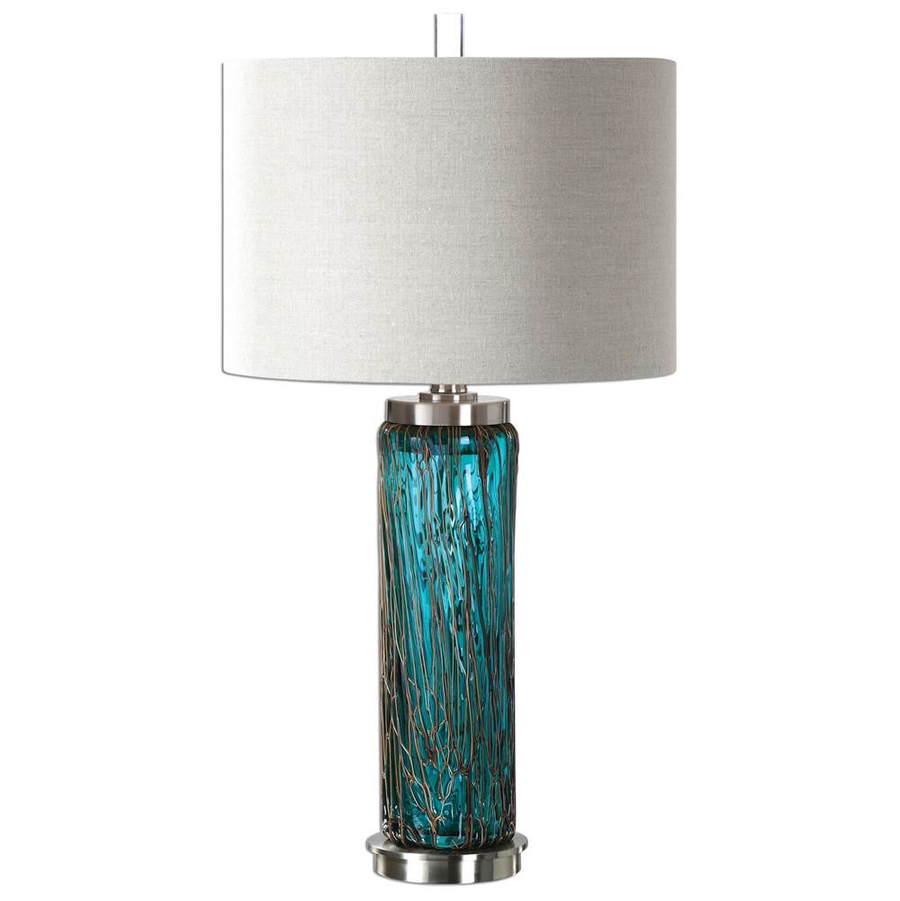 Uttermost Uttermost Almanzora Blue Glass Lamp