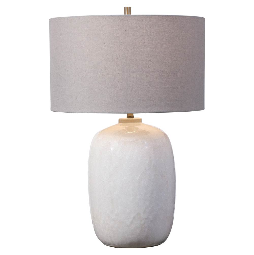 Uttermost Uttermost Winterscape White Glaze Table Lamp