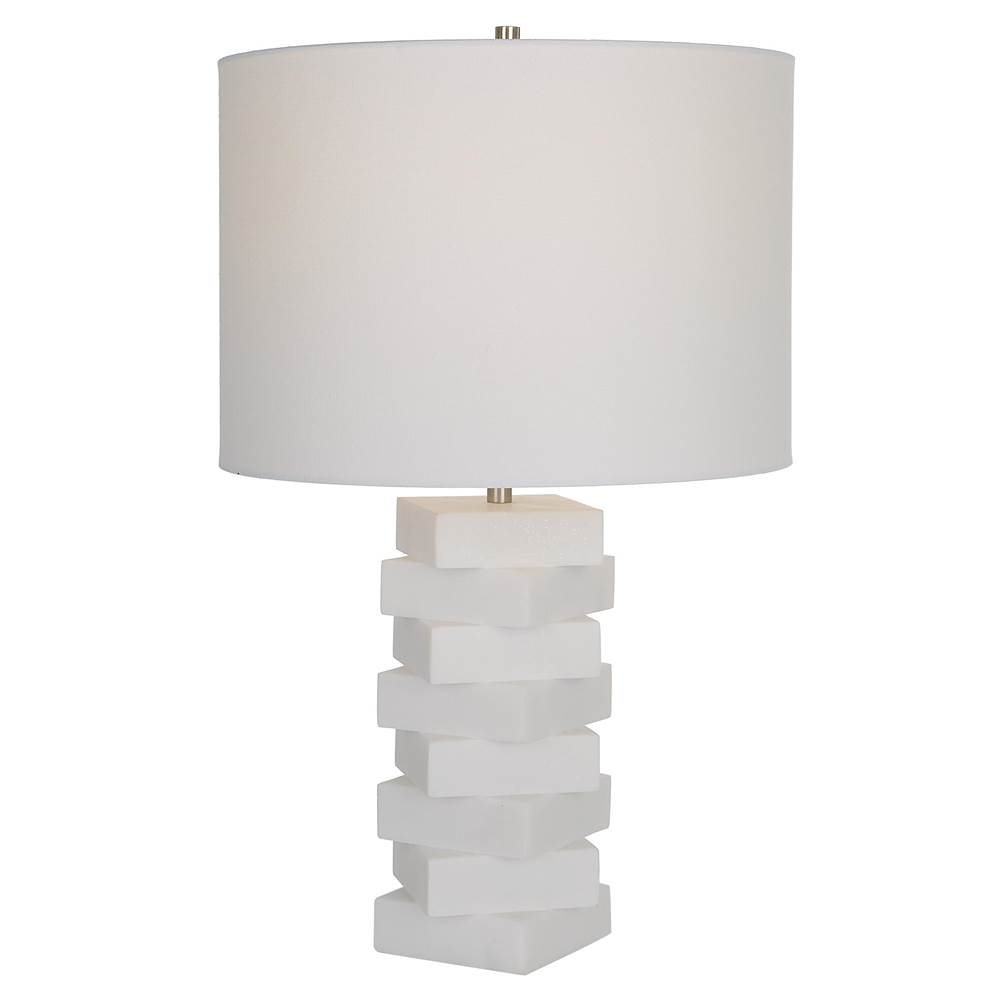 Uttermost Uttermost Ascent White Geometric Table Lamp