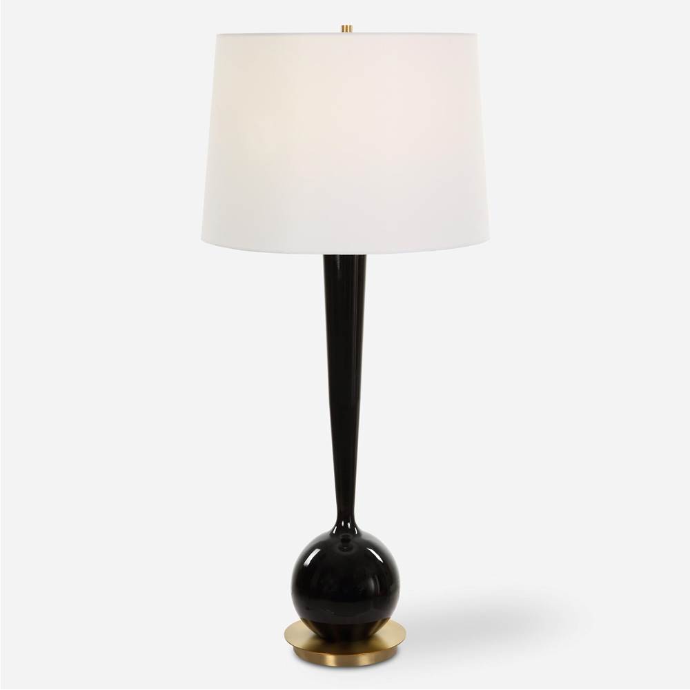 Uttermost Uttermost Brielle Polished Black Table Lamp