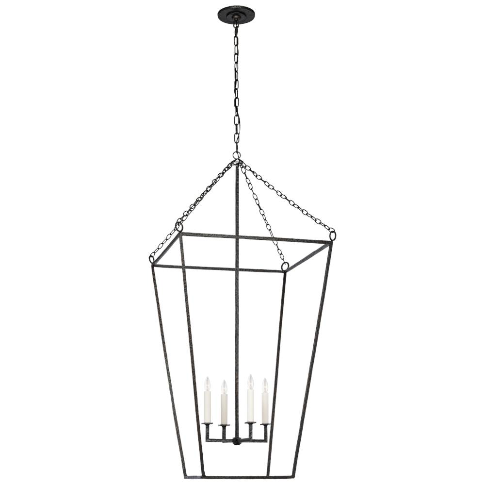 Visual Comfort Signature Collection Malloy 23'' Open Frame Forged Lantern