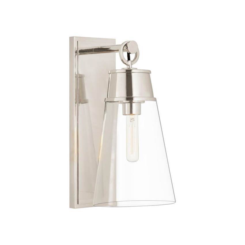 Z-Lite Wentworth 1 Light Wall Sconce in Polished Nickel