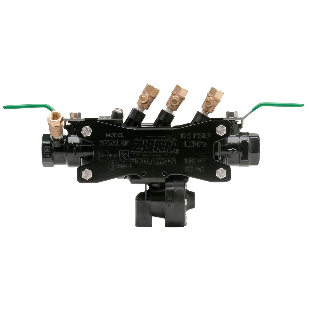 Zurn Industries 1-1/2'' 375XL Reduced Pressure Principle Backflow Preventer with black fusion epoxy coating