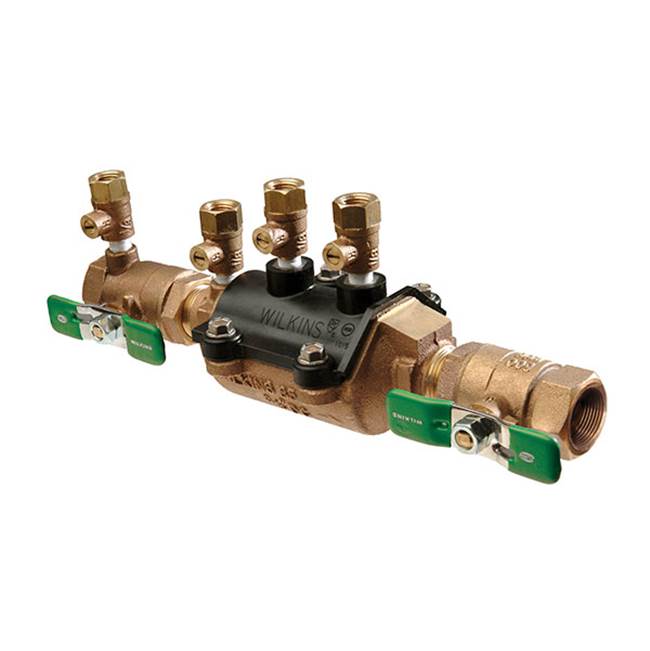 Zurn Industries 1-1/2'' 350Xl Double Check Backflow Preventer, With Sae Flare Test Fitting