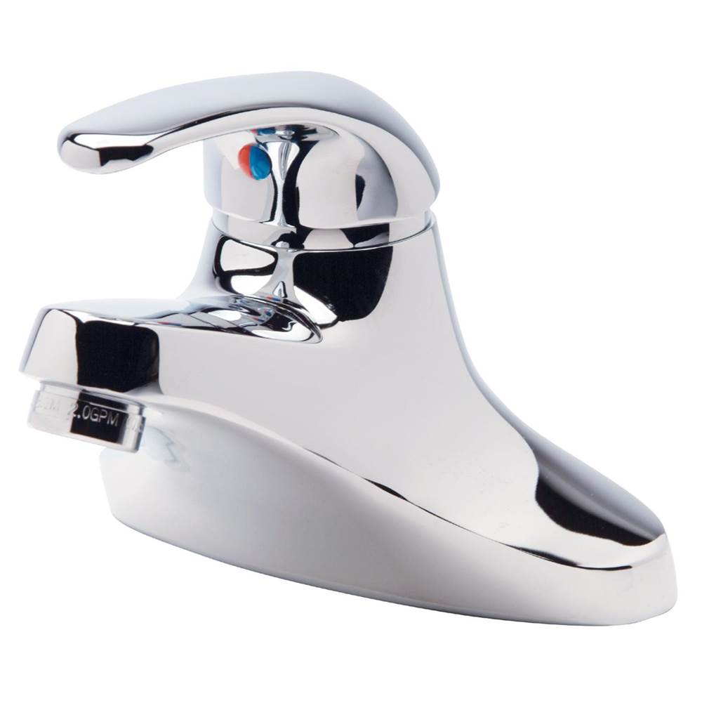 Zurn Industries AquaSpec® 4'' Single-Control Faucet, 4 3/4'' Spout, 0.5 gpm Vandal-Resistant Pressure-Comp Spray, Lever, Trade Compliant